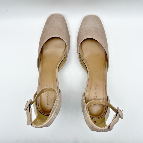 Bernardo Womens Remy Block Heel Pump US 10M EU 40 Beige Leather GUC - Picture 10 of 14